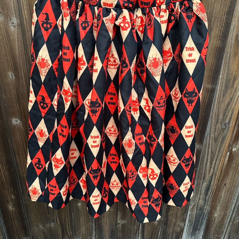 Festive Vintage 80’s Halloween Full Skirt - Picture 7 of 8